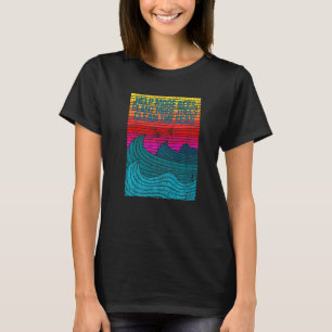 Mehr Bienen Pflanze mehr Bäume Saubere Meere Retro T-Shirt