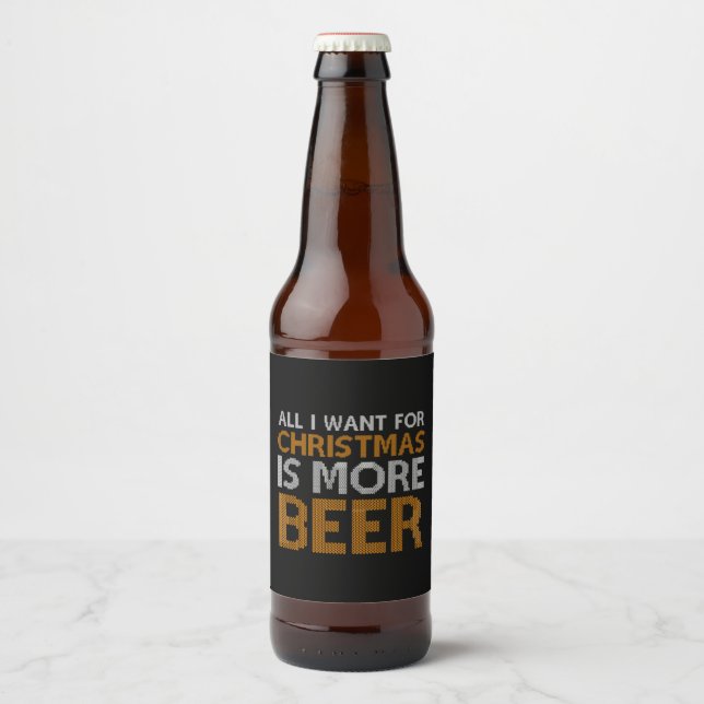 Mehr Bierflaschen für den Urlaub Bierflaschenetikett (Vorderseite)
