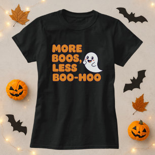 Mehr Boos weniger Boo-Hoo Halloween Ghost & Bevera T-Shirt