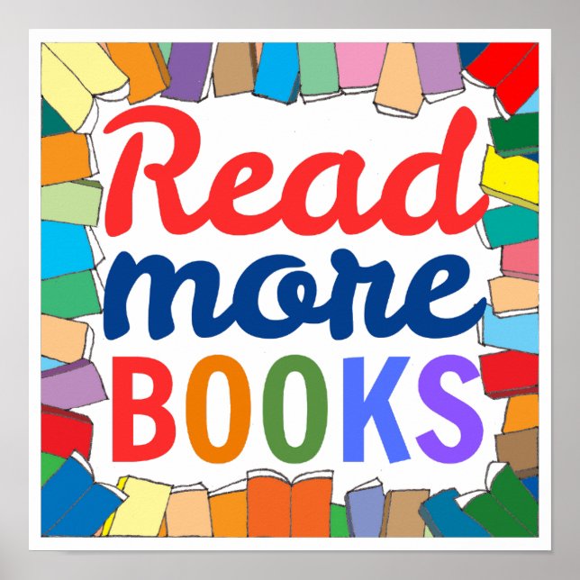 Mehr Bücher lesen Poster (Vorne)