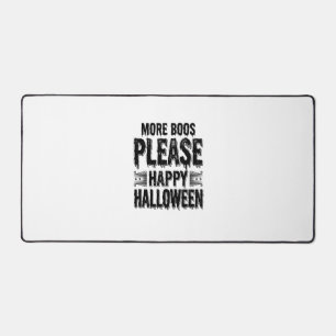 Mehr Buhs bitte Vintage-Halloween-Typografie-Desi Schreibtischunterlage