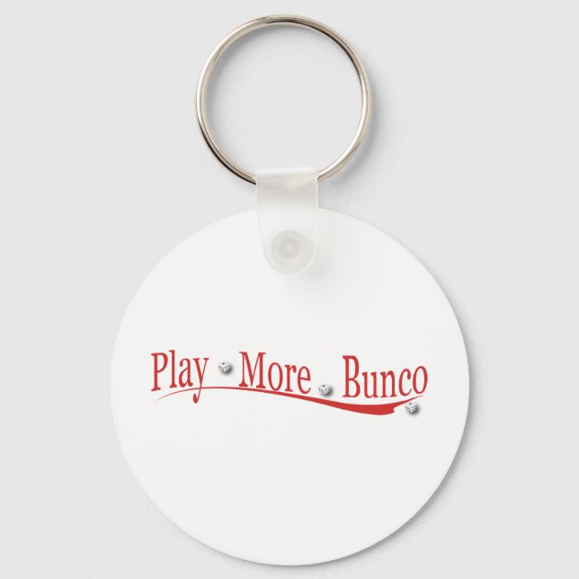 Mehr Bunco spielen Schlüsselanhänger (Vorderseite)