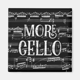 Mehr Chalkboard - Schwarz-weiße Musik Magnet