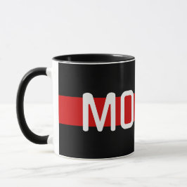 MEHR Code-Red Line-Design Tasse