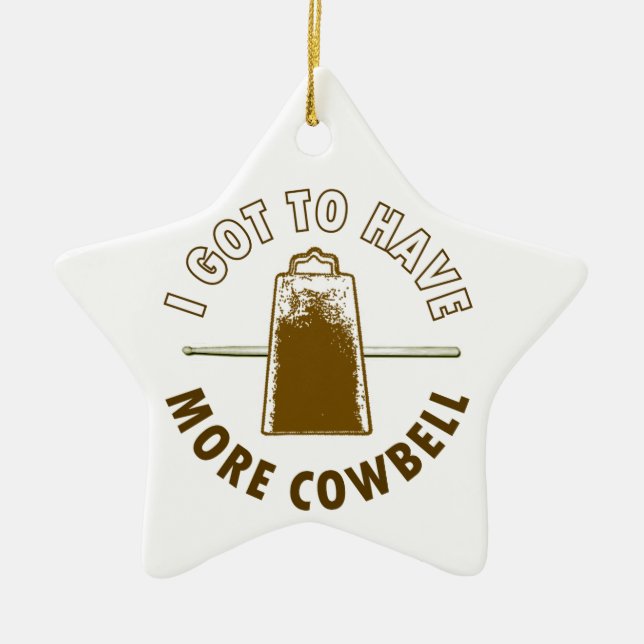 MEHR COWBELL KERAMIKORNAMENT (Vorne)