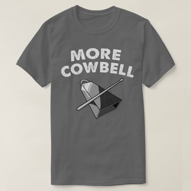 Mehr Cowbell T-Shirt (Design vorne)
