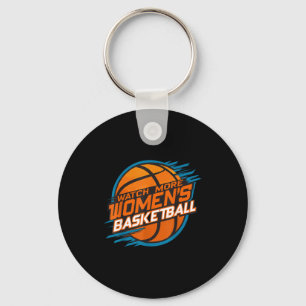 Mehr Damenbasketball schauen, Frauen unterstützen Schlüsselanhänger