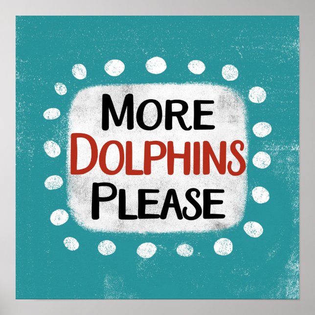 Mehr Delphine: Poster Wall Art (Vorne)
