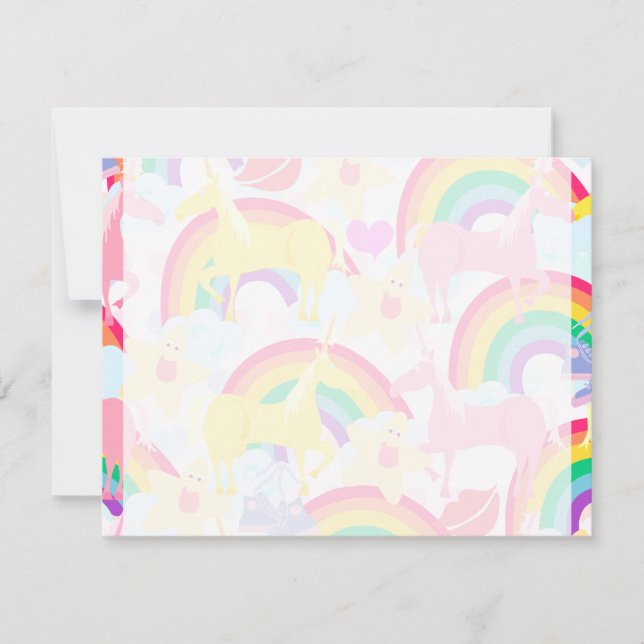Mehr Einhörner und Regenbogen (Vorderseite)