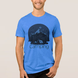 mehr erforschen , lustiges Camping, Abenteuer erwa Tri-Blend Shirt