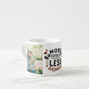Mehr Espresso Weniger Depresso personalisierte 2 F Espressotasse