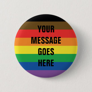 Mehr färben mehr Stolz-Regenbogen kundengerechtes Button