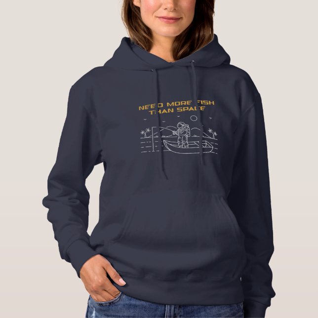 Mehr Fisch als Platz 2 Hoodie (Vorderseite)
