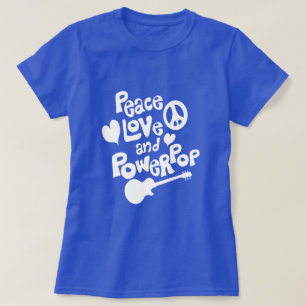 Mehr Frieden Liebe und Powerpop T-Shirt