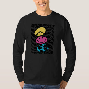 Mehr Frieden Trippy Wiederholung Friedenszeichen G T-Shirt