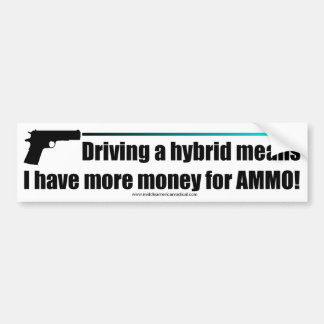 Mehr Geld für Munition! Autoaufkleber