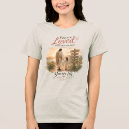 Mehr geliebt als du weißt Tri-Blend shirt