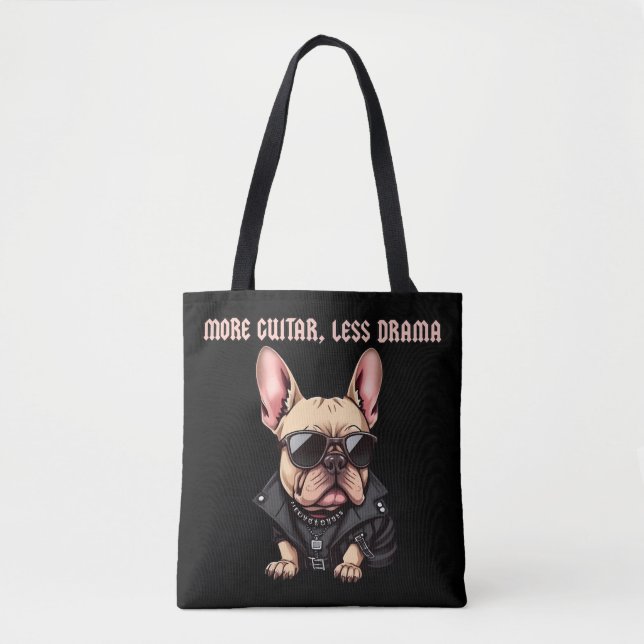 Mehr Gitarre, weniger Drama Tasche (Vorderseite)