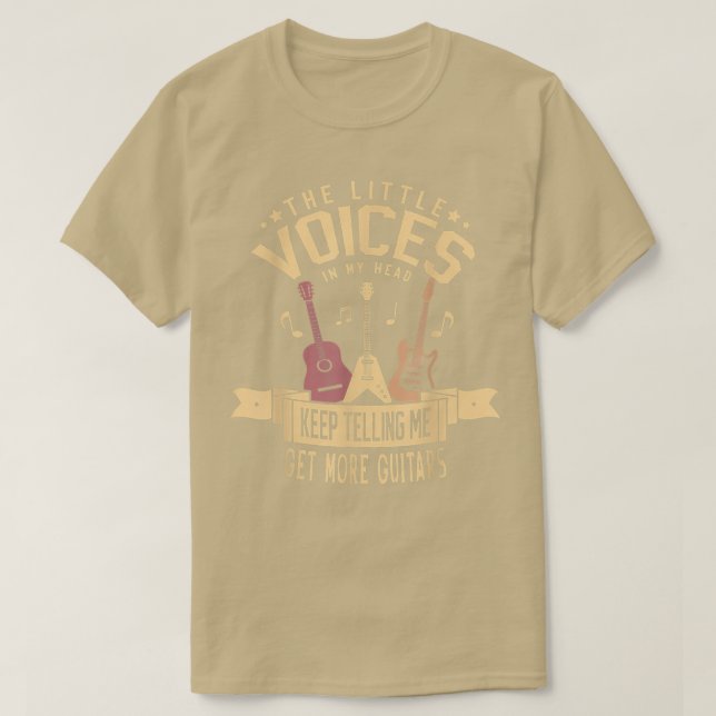 Mehr Gitarrist Musiker Musical Instru T-Shirt (Design vorne)