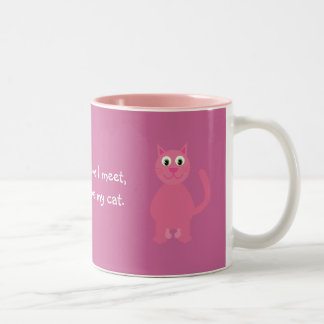 Mehr i-Liebe mein Katzen-kundengerechtes Zweifarbige Tasse