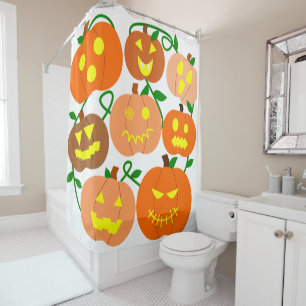 Mehr Jack-o-Lanterns Duschvorhang