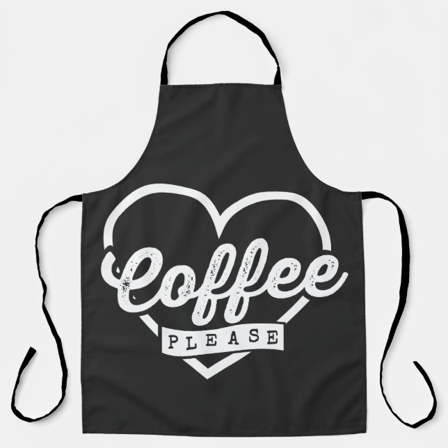 MEHR KAFFEE BITTE SCHÜRZE (Vorderseite)