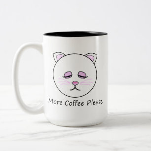 Mehr Kaffee Zweifarbige Tasse