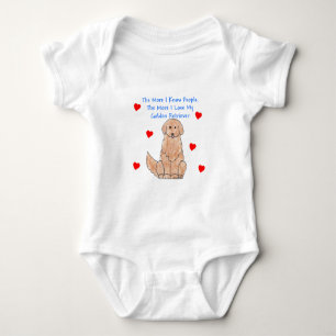 Mehr kenne ich Leute-golden retriever Baby Strampler