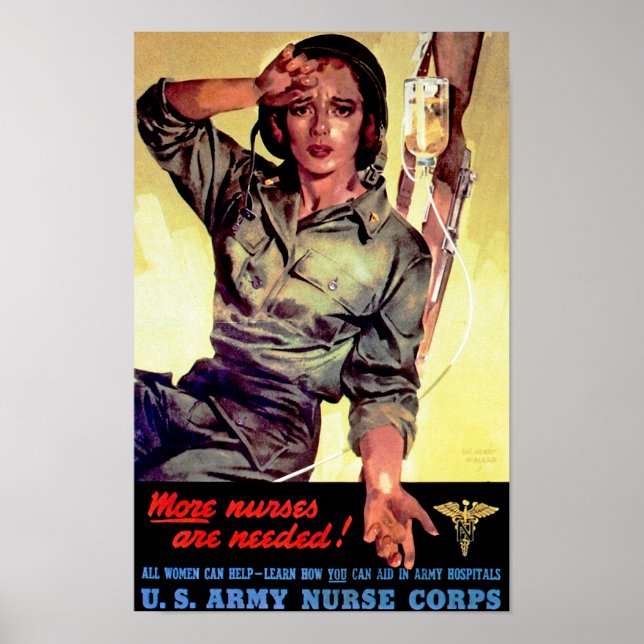 Mehr Krankenschwestern sind nötig ~ Krankenpfleger Poster (Vorne)