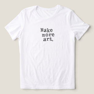 Mehr Kunst machen Tri-Blend Shirt