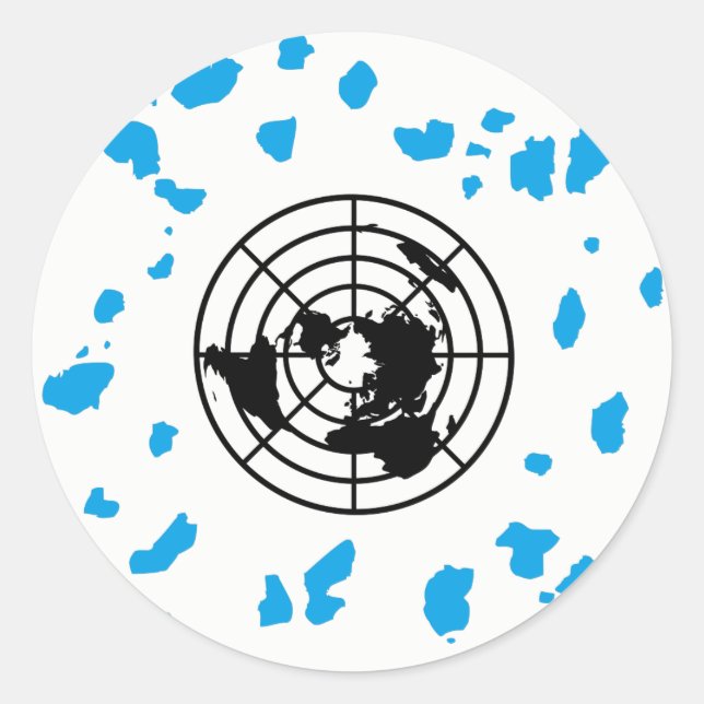 Mehr Land #GLOBEXIT Round Stickers (Vorderseite)