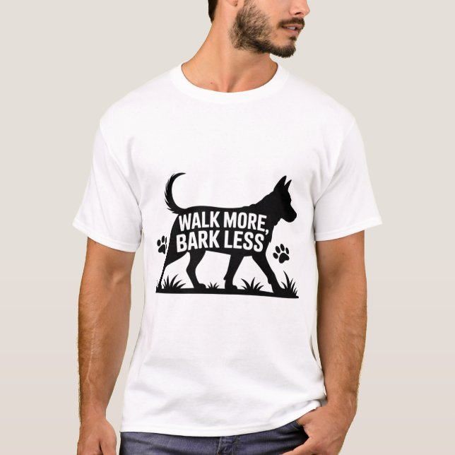 Mehr laufen, weniger Shirt. T-Shirt (Vorderseite)