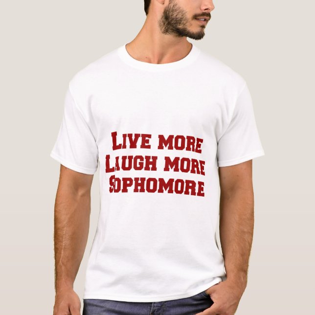 Mehr leben, mehr lachen, Sophomore T-Shirt (Vorderseite)