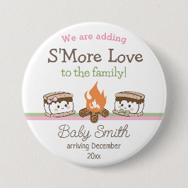 Mehr Liebe Baby Dusche Geschlecht offenbaren Button