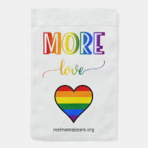 Mehr Liebe - Farben GARDEN FLAG