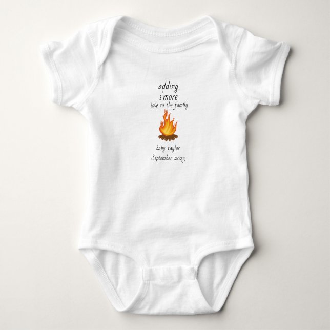 Mehr Liebe für das Familienbaby Baby Strampler (Vorderseite)