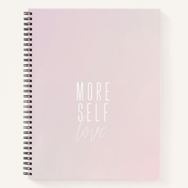 Mehr Liebe Großes SpiralNotebook Notizbuch (Vorderseite)