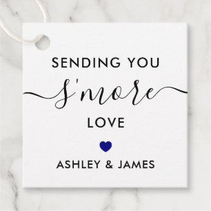 Mehr Liebe-Tag, Hochzeit Navy Blue Geschenkanhänger