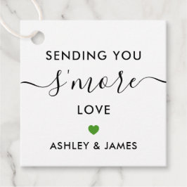 Mehr Liebe-Tag senden, Grün Hochzeit Geschenkanhänger