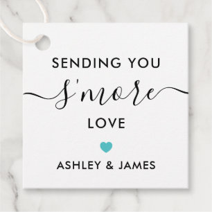 Mehr Liebe-Tag, Türkis Hochzeit Geschenkanhänger