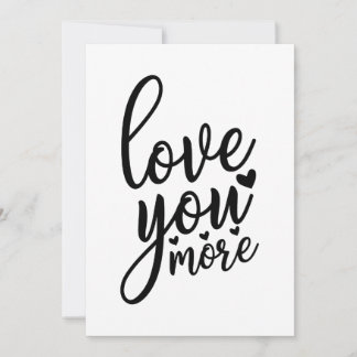 Mehr Liebe, Valentinstag-Karte Feiertagskarte