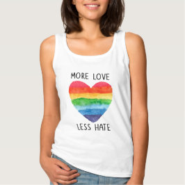 Mehr Liebe weniger Hass-Tank Tank Top