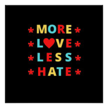 Mehr Liebe weniger Hass Witziger Design