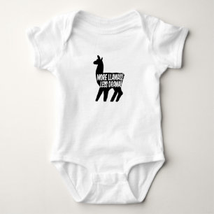 Mehr Llamas weniger Drama Baby Strampler