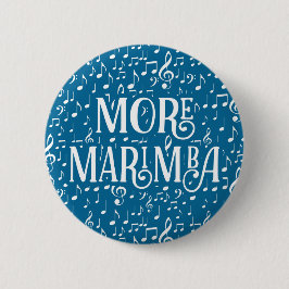 Mehr Marimba - Blaue weiße Musik Button