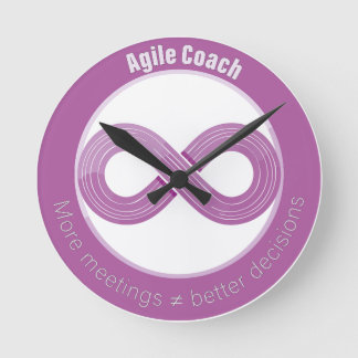 Mehr Meetings sind nicht immer besser Runde Wanduhr