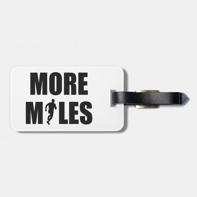 Mehr Meilen laufen Gepäckanhänger (Rückseite horizontal)