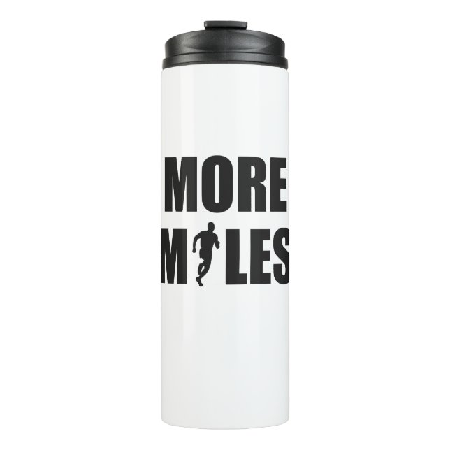 Mehr Meilen laufen Thermosbecher (Vorderseite)