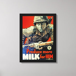 Mehr Milch für ihn produzieren Leinwanddruck