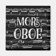 Mehr Oboe Chalkboard - Schwarz-weiße Musik